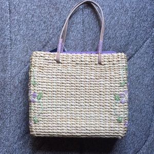 Girls small straw bag